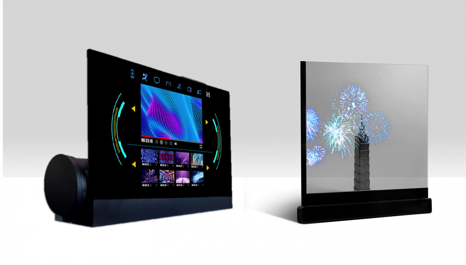 可卷式、折迭性、高透明